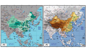 精美矢量世界地图素材-中国地图