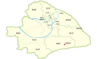 上海市简易地图矢量素材