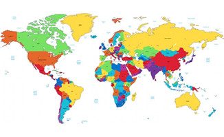 世界地图矢量素材