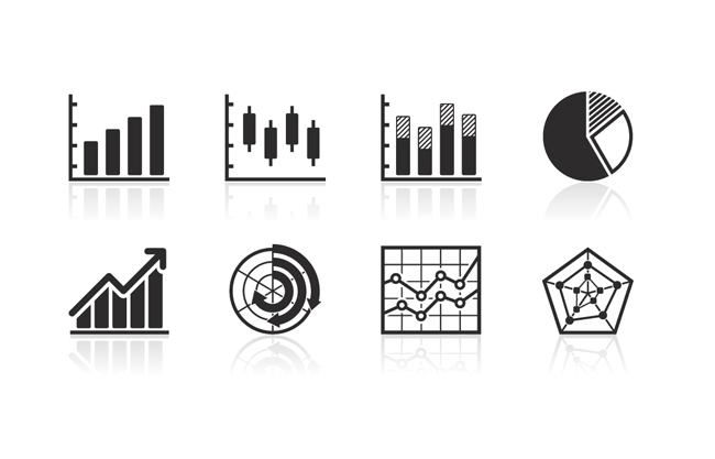 黑白商务图标设计大全素材