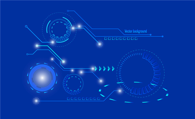 科技圆环元素矢量素材