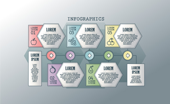 矢量彩色信息素材设计