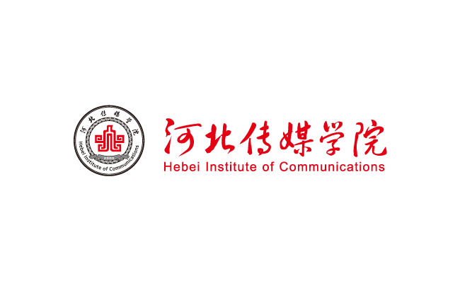 河北传媒学院校徽logo标识矢量素材