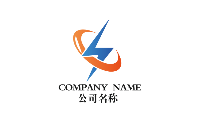 闪电符号互联网科技logo标识图标矢量