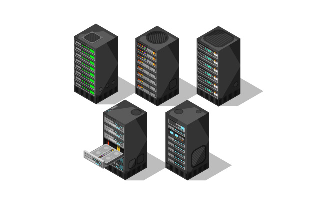 硬件等距设备数据中心存储服务器矢量互联网设备电信服务器矢量